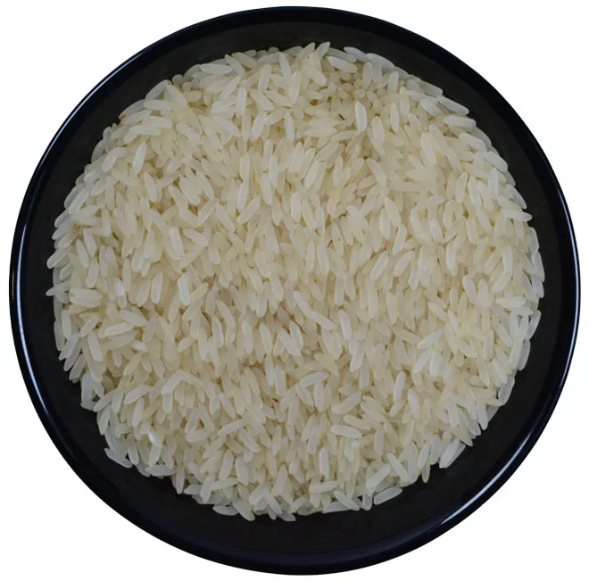 IRRI-6 Long Grain Rice — uncooked grains shown close up