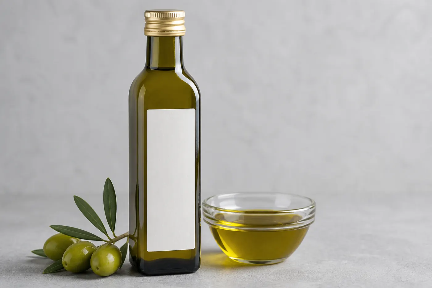 Olive Oil — bottled product presentation