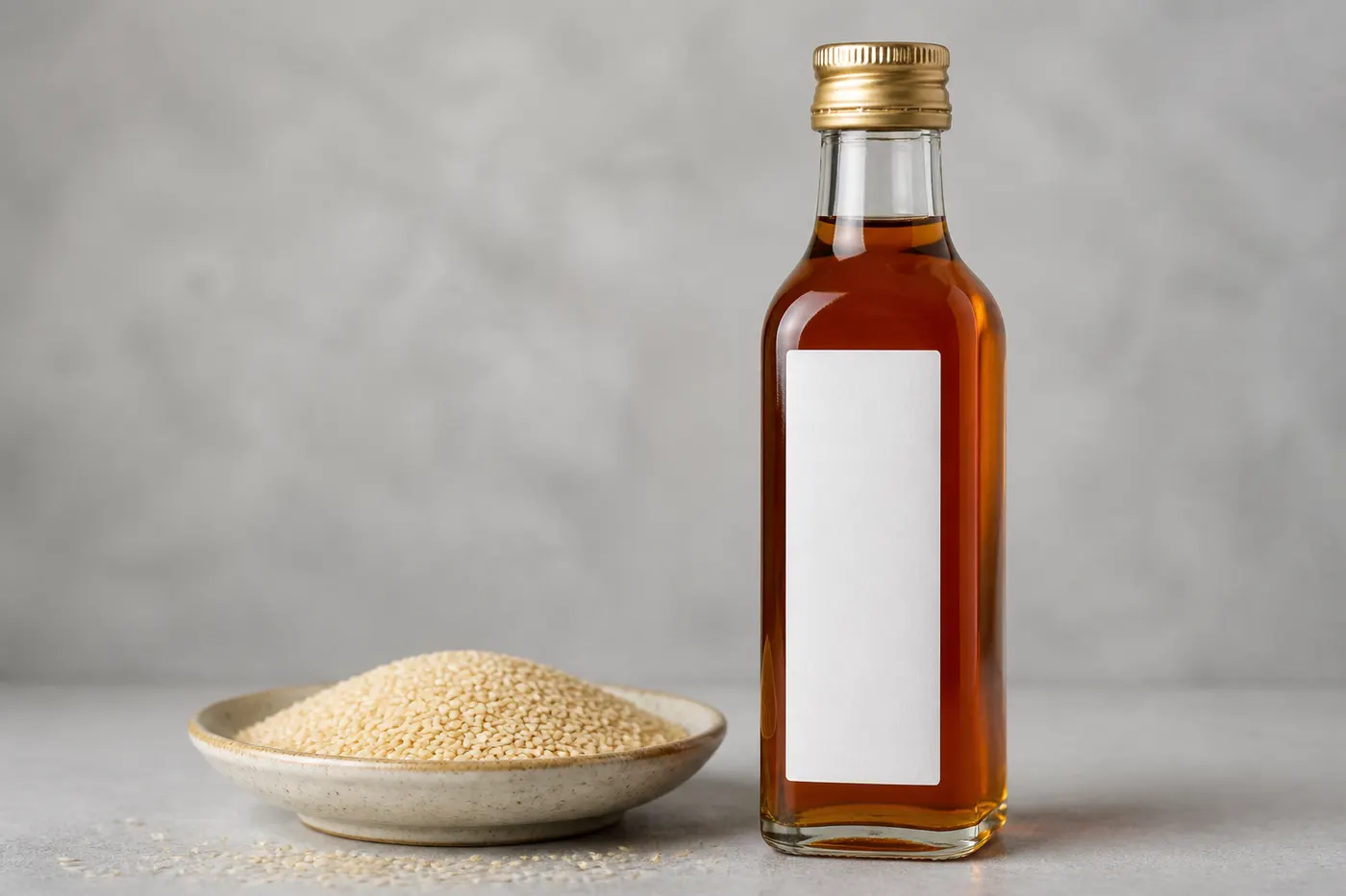 Sesame Oil — bottled product presentation